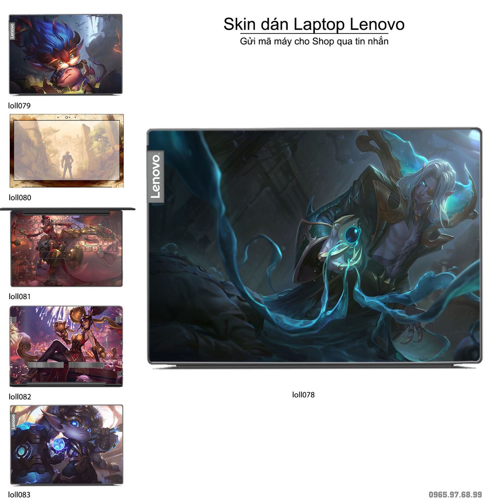 Skin dán Laptop Lenovo in hình Liên Minh Huyền Thoại nhiều mẫu 11 (inbox mã máy cho Shop)