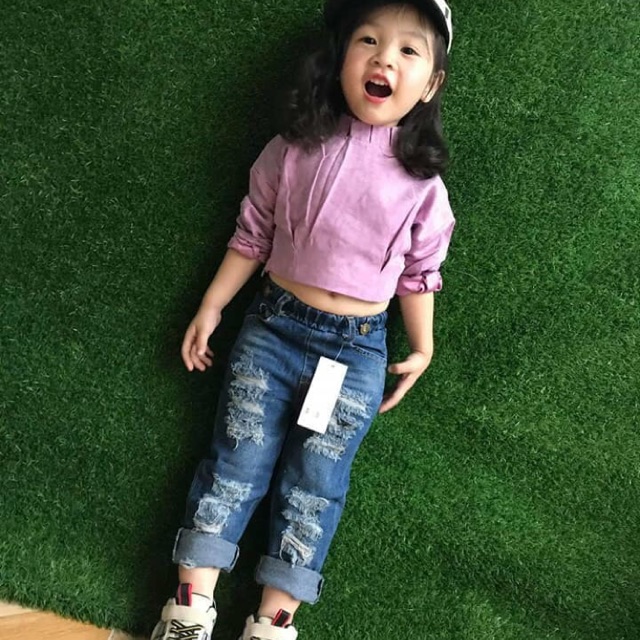 Áo Croptop da lộn