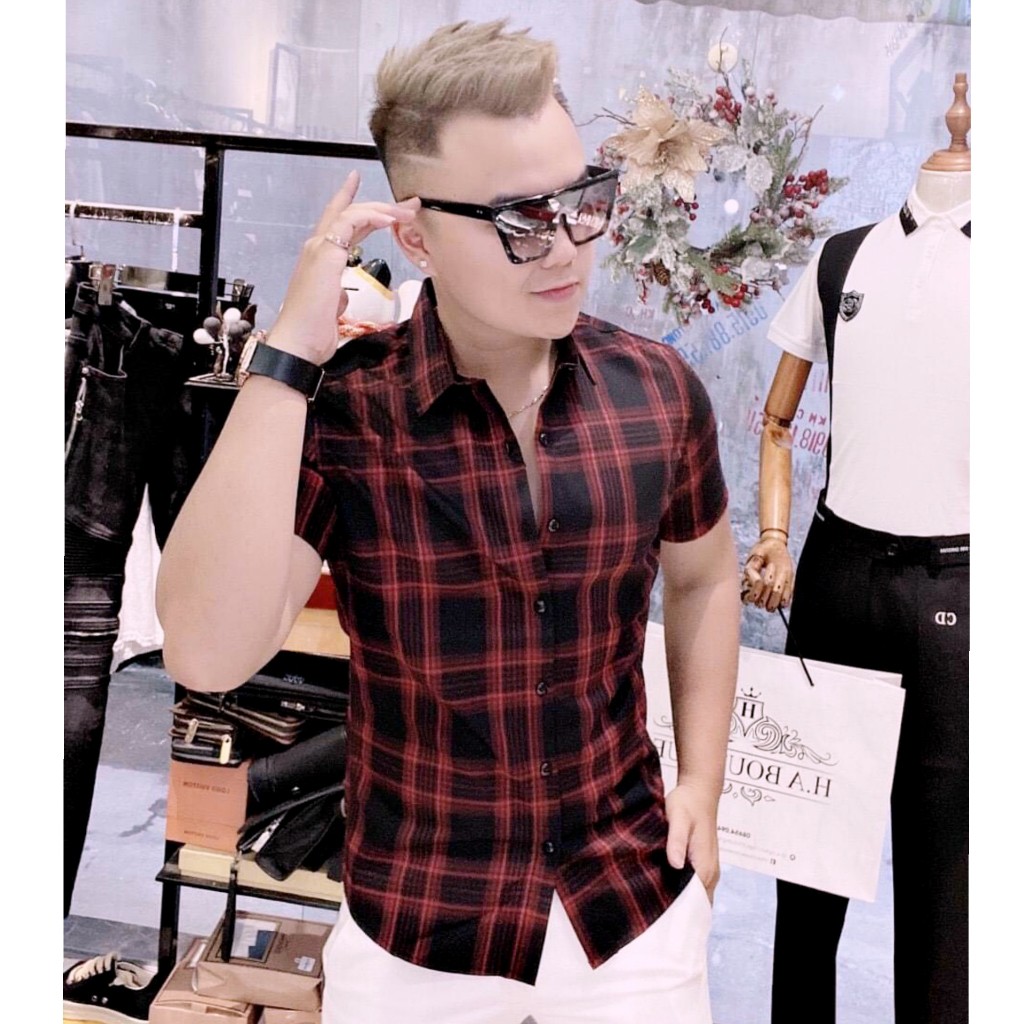 👉Áo Sơ Mi Nam Ngắn Tay 3D Vải Kate Mềm Mịn Thời Thượng | BigBuy360 - bigbuy360.vn