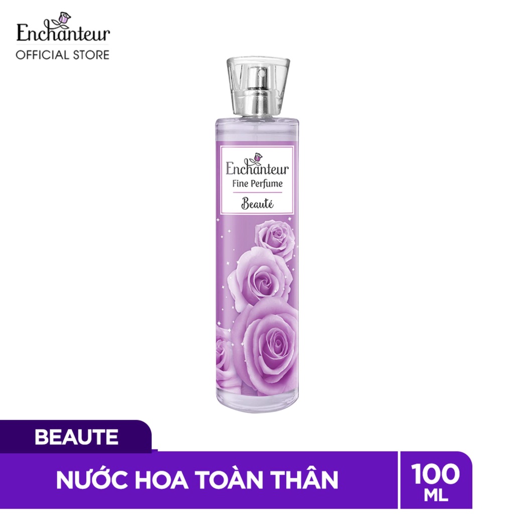 Nước hoa Toàn thân Enchanteur Hương Beauté 100ml (Chai Tím)