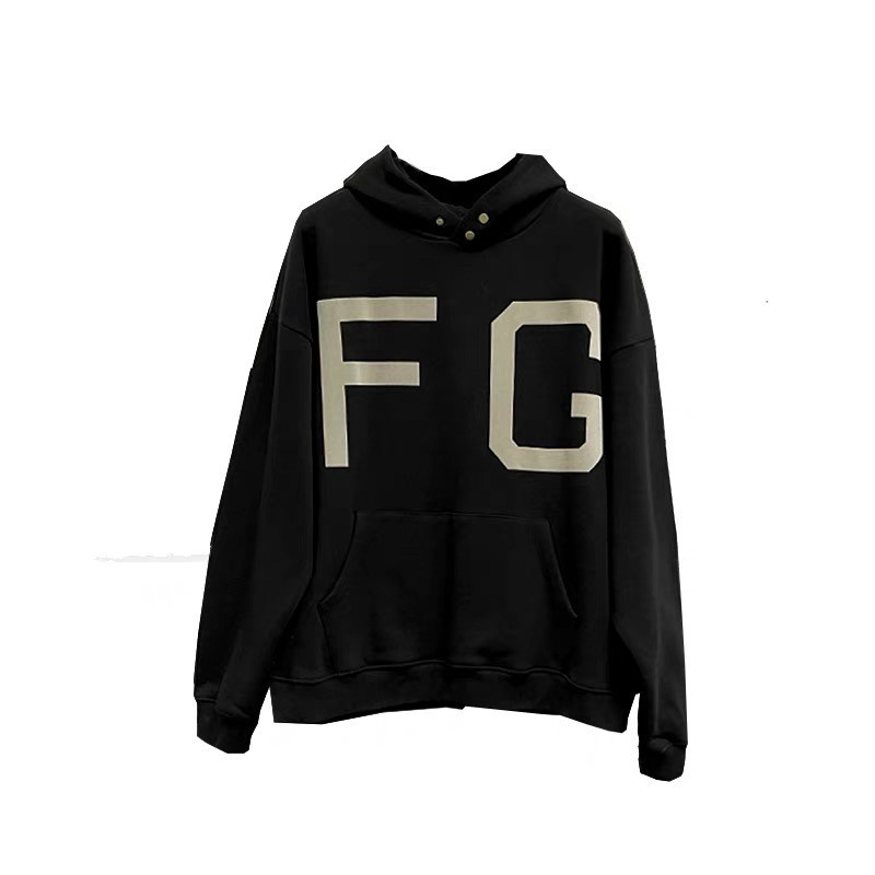 Áo Hoodies Nam Chui Đầu Nón Lớn Có Nút Chất Nỉ Dày Mịn in FG Form rộng Mặc Đẹp Thoáng Mát NEW UNISEX