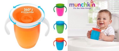 CỐC TẬP UỐNG 360 độ Munchkin