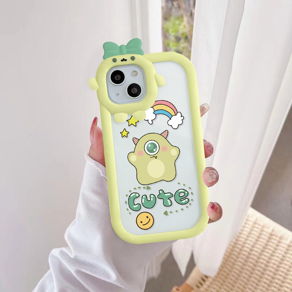 Ốp lưng iphone nơ camera hình vuông quái cute 6/6splus/7/7plus/8/8plus/x/xs/11/12/13/pro/max/plus/promax-SALE SỐC Q4-13