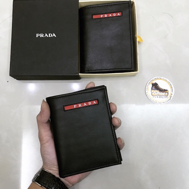 [ĐỘC QUYỀN] Ví Da PRADA Da dê xịn bảo hành 6 tháng