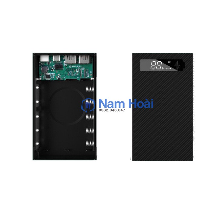 Box sạc dự phòng 5 cell pin 18650 5V2.1A - Dể dàng tháo lắp để thay pin