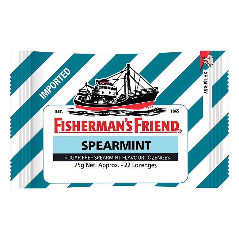 Kẹo Cay Con Tàu Không Đường Fisherman's Friend (Gói 25g)