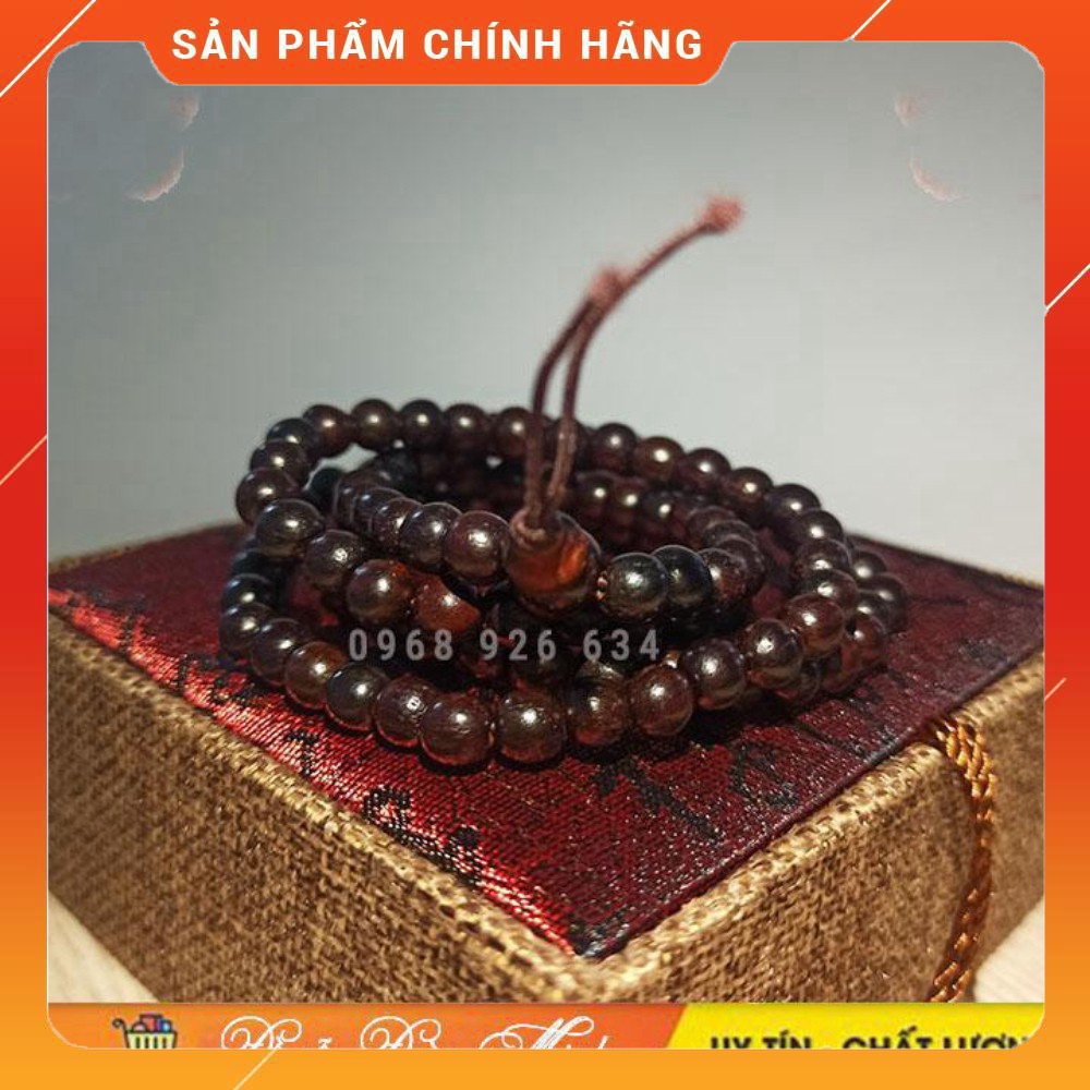 Vòng hạt gỗ trắc 108 hạt quấn tay 📌FREESHIP📌 Vòng tay gỗ trắc 6 ly phong thủy cao cấp