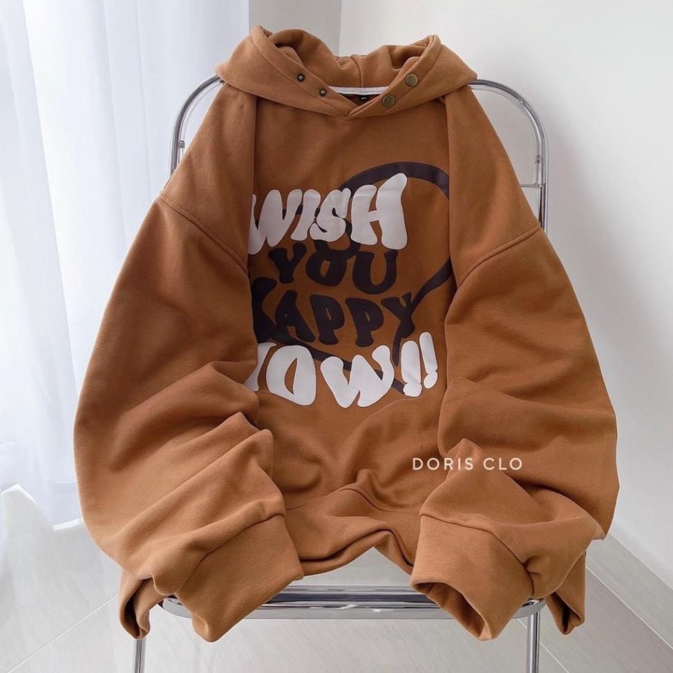 Áo Khoác Hoodie Nỉ Form Rộng Mũ To Số 9 Wish Chất Nỉ Dày Hot Trend Unisex Nam Nữ