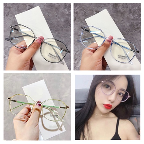 Mắt kính gọng kim loại chống ánh sáng xanh thời trang dành cho nam và nữ