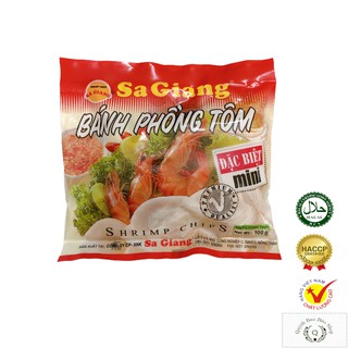 BÁNH PHỒNG TÔM SA GIANG LOẠI ĐẶC BIỆT TÚI 100G CAY (BÁNH TRÒN, ĐƯỜNG KÍNH 25MM,)
