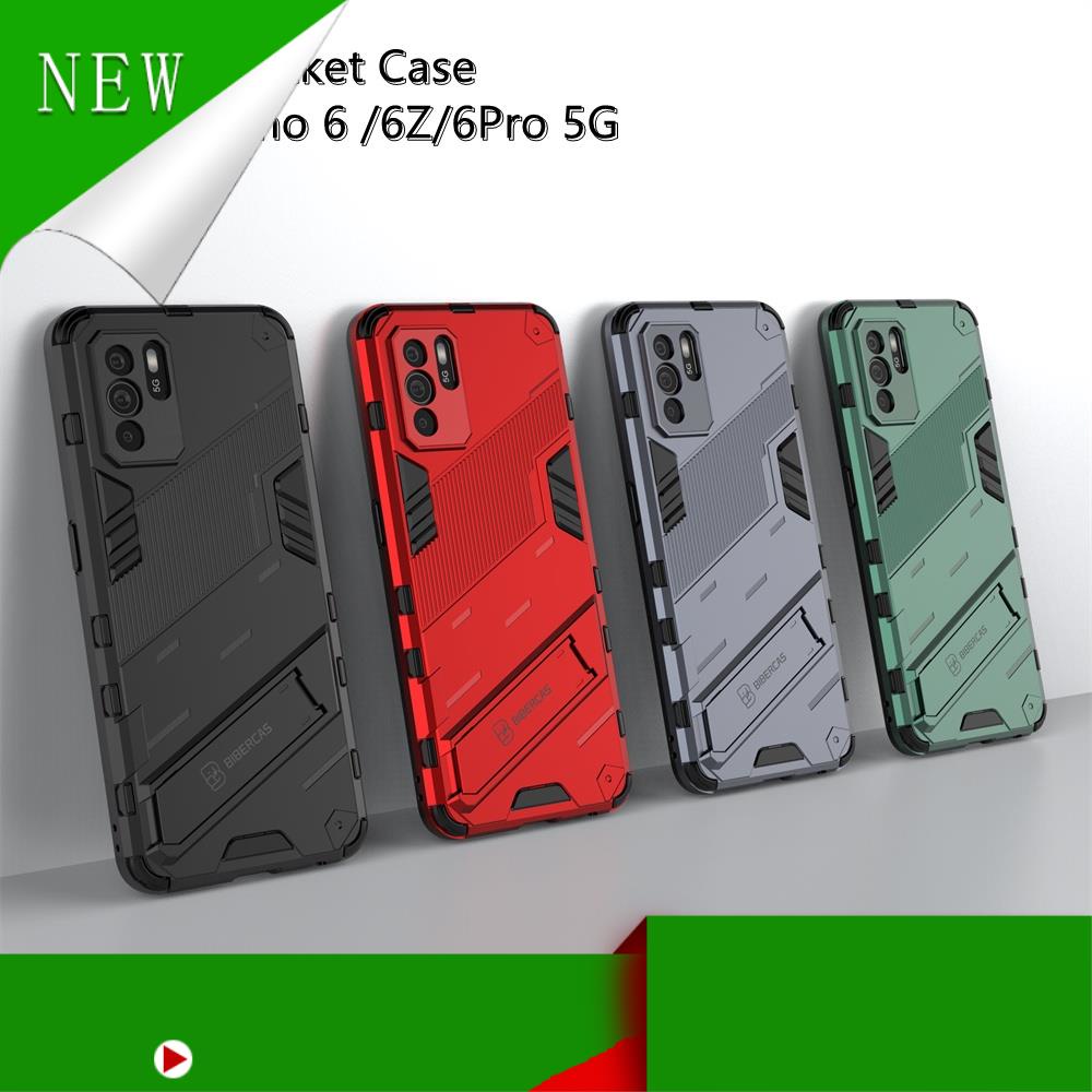 [Hàng Cao Cấp Ốp điện thoại cứng có giá đỡ chống rơi chống sốc cho Oppo A95 Reno 6 Z 6z Pro Plus 4G 5g