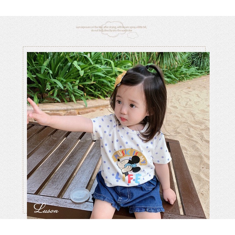 Áo hoạt hình nhiều màu cho bé