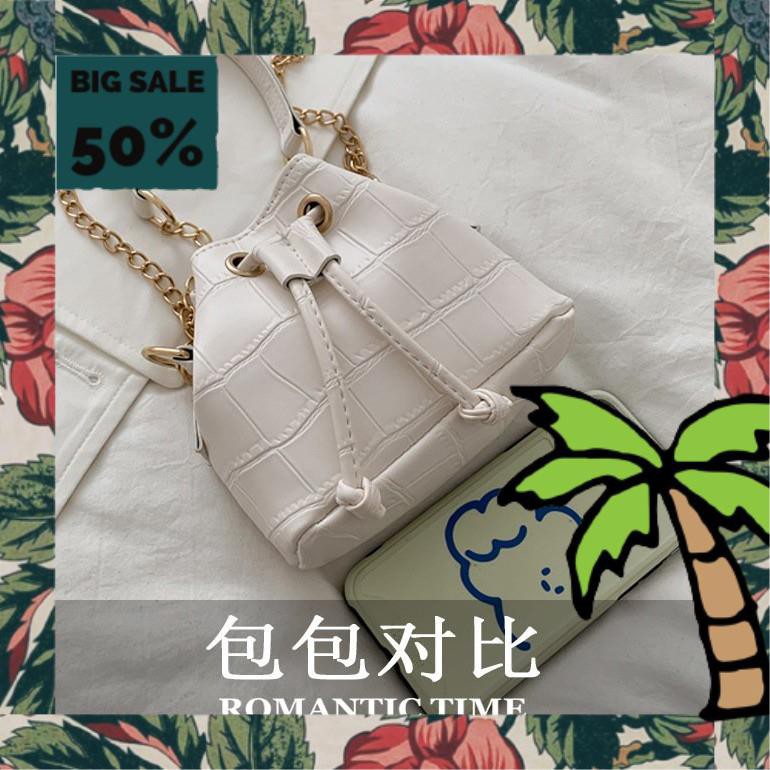 Túi Xách Nữ DA SẦN RÚT 3451 Xịn 15*13*5cm Quảng Châu