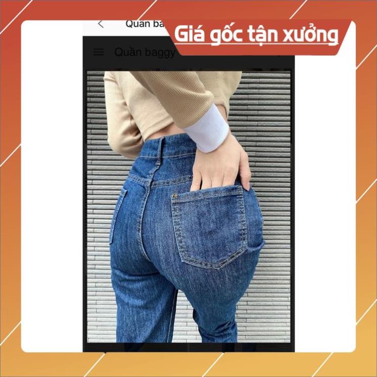 Quần jean bò baggy nữ jeans lưng cao chất xịn hàng Quảng Châu phong cách Hàn Quốc style hot năm 2021-HAPONO-J037 | BigBuy360 - bigbuy360.vn