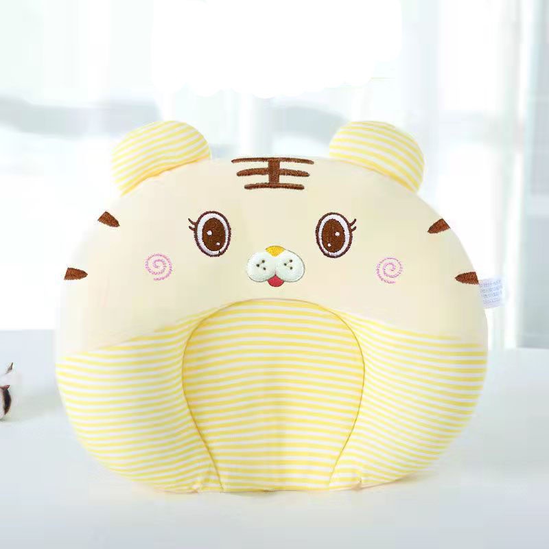 Gối Ngủ Định Hình Chống Bẹp Đầu Chất Liệu Cotton Da Lộn Họa Tiết Hoạt Hình Cho Bé Từ 0-1 - 24 Giờ