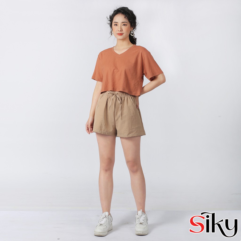 Quần short đũi nữ vải mềm siêu mát F54