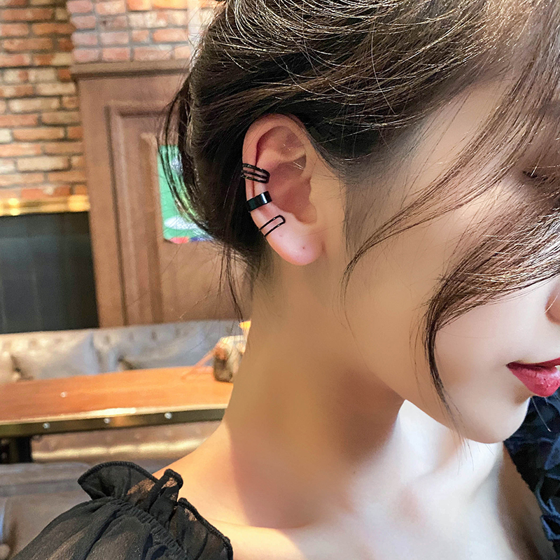 Khuyên Kẹp Vành Tai Không Cần Xỏ Lỗ Thiết Kế Đơn Giản Cá Tính