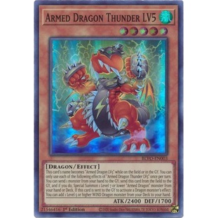 Thẻ bài Yugioh - TCG - Armed Dragon Thunder LV5 / BLVO-EN003'