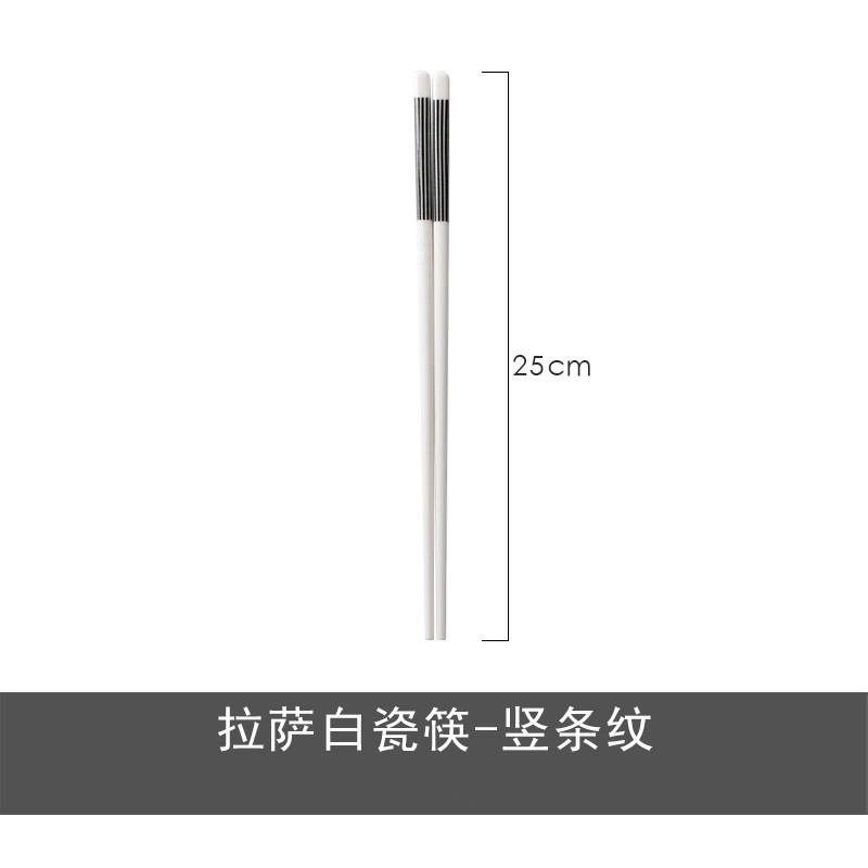 Dreamerhouse set 5 Đôi Đũa Gốm Sứ Chống Nấm Mốc Phong Cách Trung Hoa Mới Có Hộp Quà Tặng Một Người Đũa Trắng