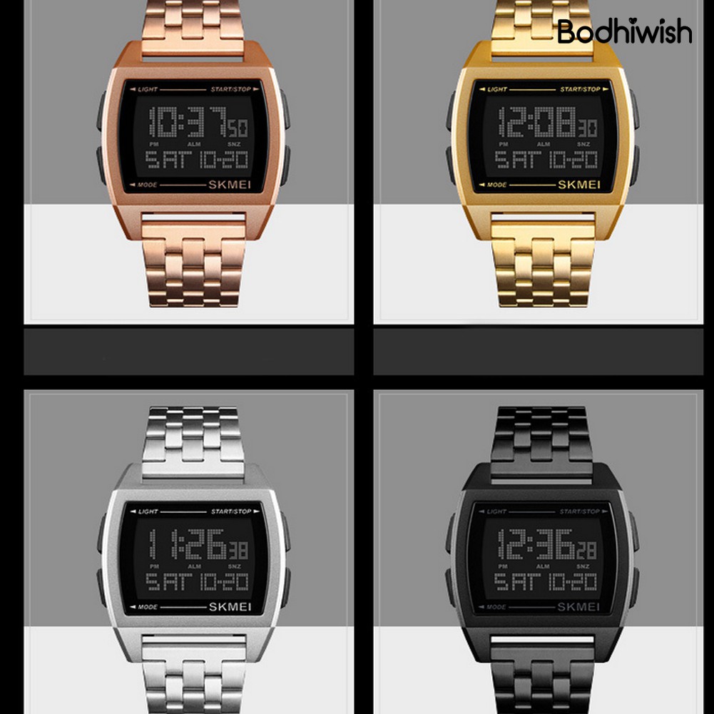 Đồng Hồ Đeo Tay Kỹ Thuật Số Chống Thấm Nước Dành Cho Nam