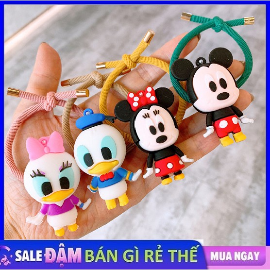 Cột tóc hoạt hình Mickey - Minnie - Donald - Daisy