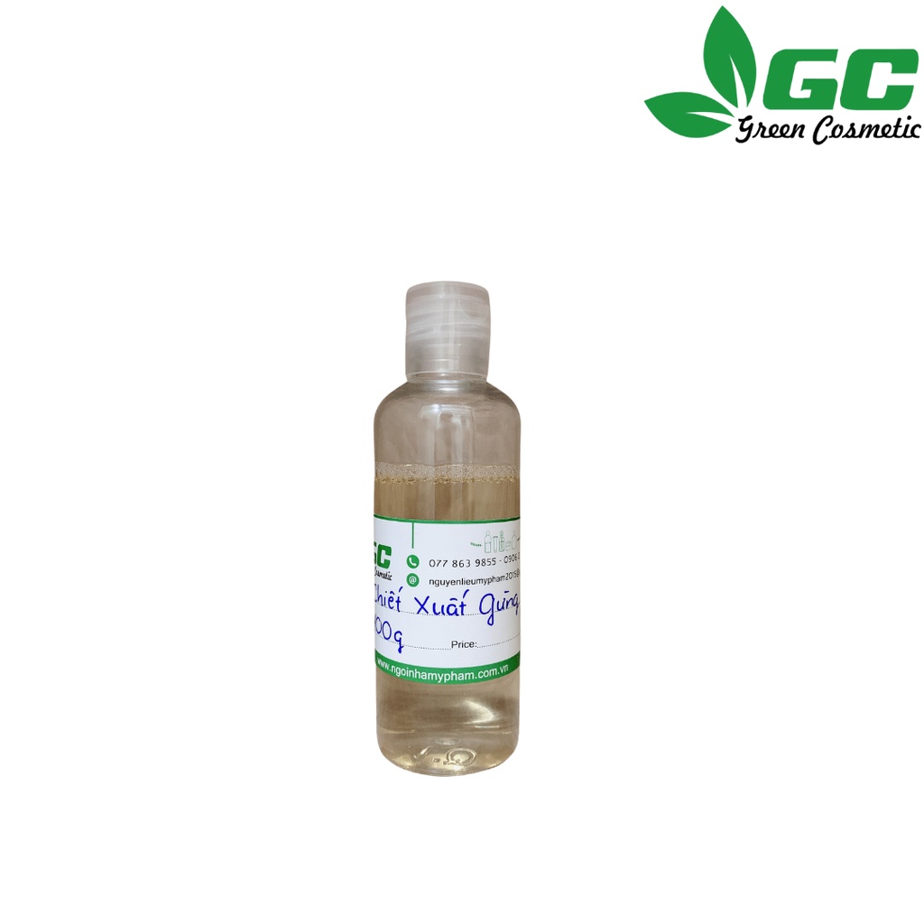 [HCM] Chiết Xuất Gừng - nguyên liệu mỹ phẩm - greencosmetic - 100mL