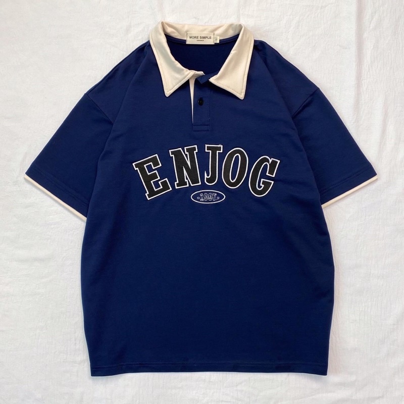 Áo Polo JOG Oversize Vải Tici Da Cá Form Rộng Unisex - Yowol SG