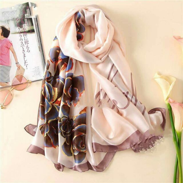 Freeship 99k TQ_Khăn silk 100% khổ rộng | BigBuy360 - bigbuy360.vn