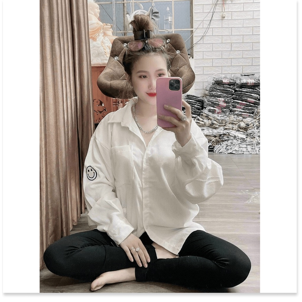 Áo khoác nhung kiểu sơ mi NỮ SIÊU XINH CHO CÁC CHỊ EM MẪU MỚI NHẤT HIỆN NAY