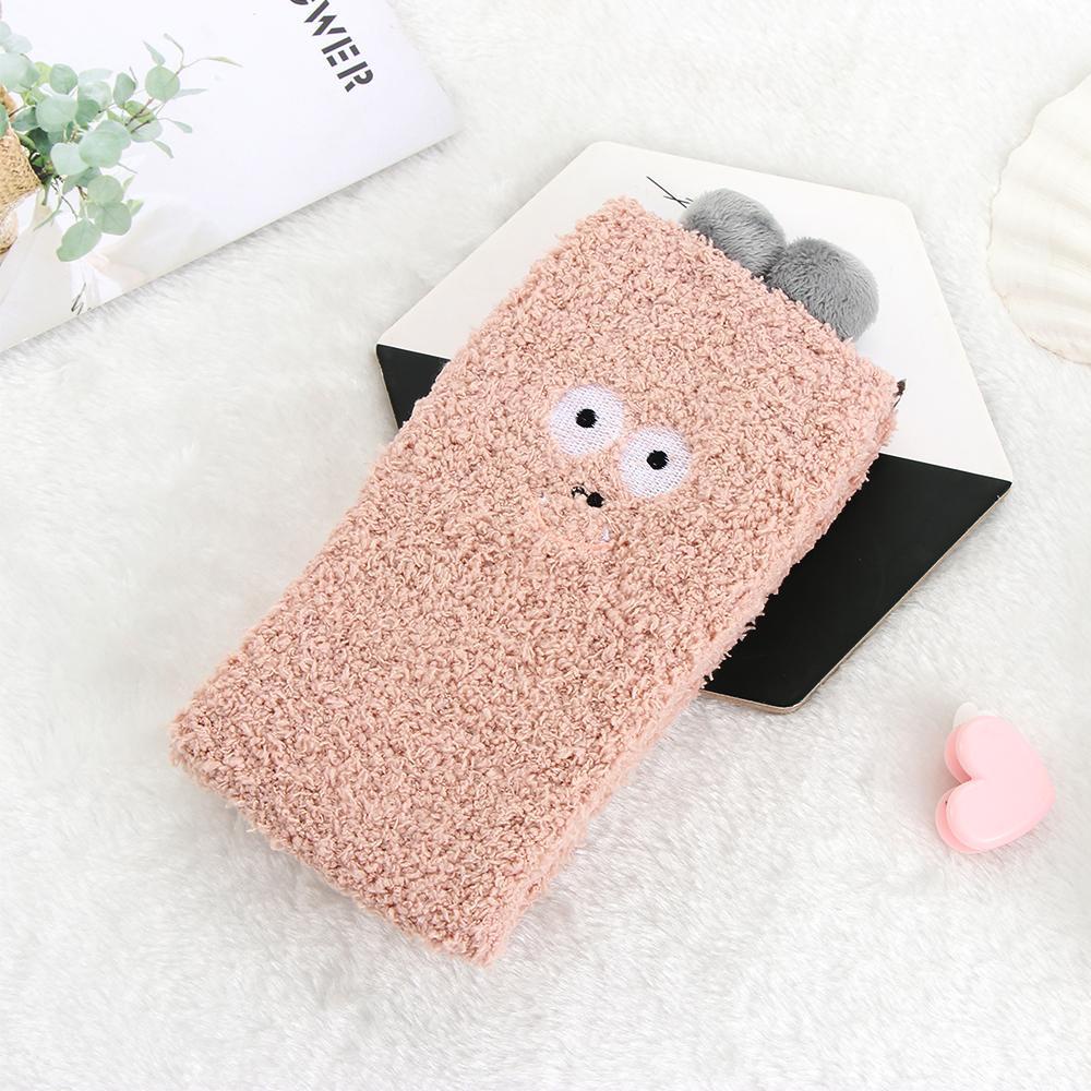 Vớ Ngủ Vải Nhung San Hô Mềm Mại Họa Tiết Động Vật Hoạt Hình Cho Nữ