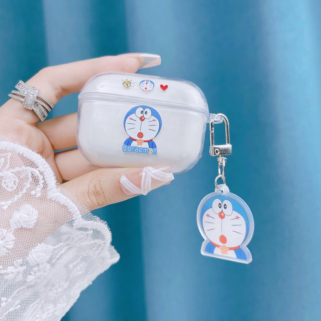 Vỏ Bảo Vệ Hộp Sạc Tai Nghe AirPods3 Airpods 3 Pro 2Gen Màu Trong Suốt Họa Tiết Hoạt Hình Pikachu Dễ Thương Ốp