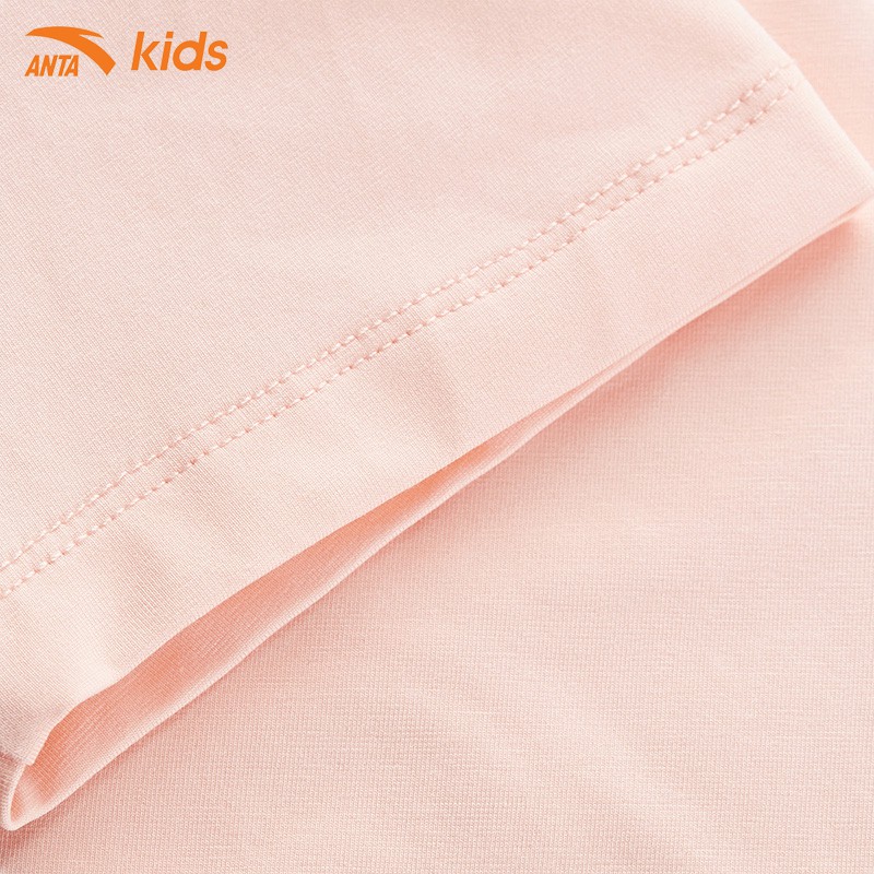 Áo phông bé gái Anta Kids W362125152-1, chất cotton co giãn 4 chiều, mềm mịn