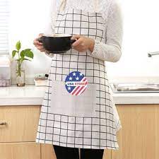 Tạp Dề Vải May Cotton Cao Cấp - Tạp Dề Làm Bánh, Nấu Ăn, Phục Vụ, Pha Chế DECOR HÀN QUỐC
