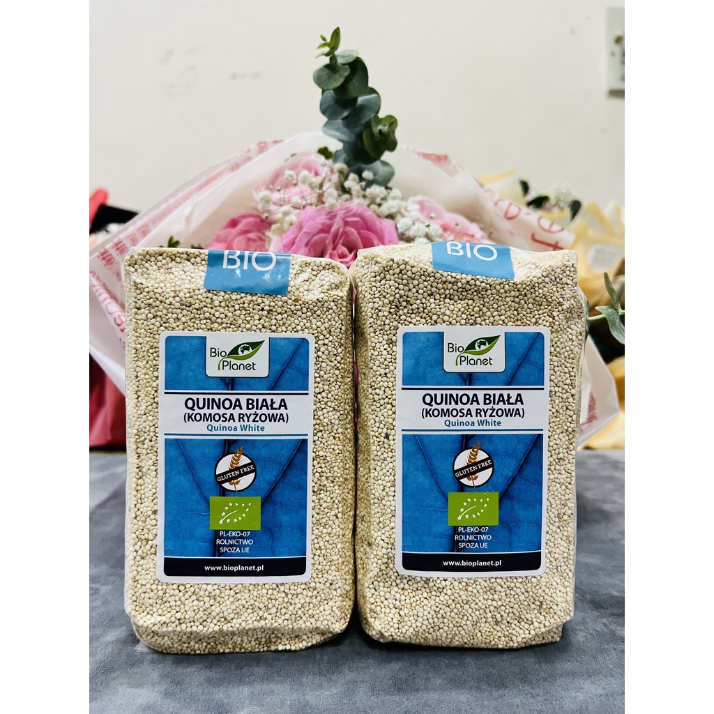 [Đậu hạt hữu cơ Bio Planet] Diêm mạch trắng quinoa 3 màu và đậu gà 100% organic 500gr