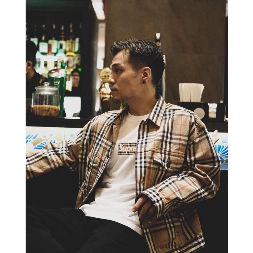 Áo Thun NgắN Tay unisex In Chữ Supreme ThờI Trang