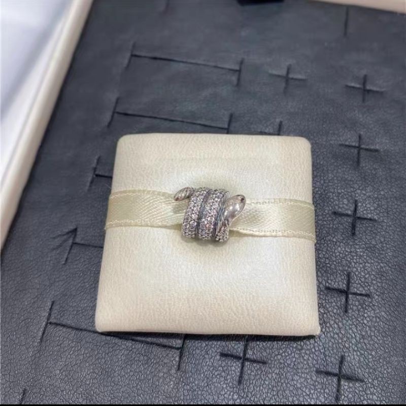 Charm con rắn bạc s925 (vừa tất cả các vòng tay) - bạc cao cấp