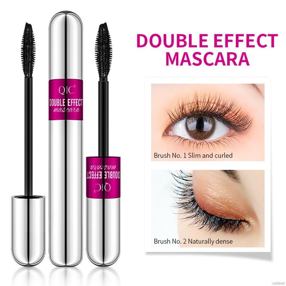 [Hàng mới về] Mascara 2 trong 1 chuốt lông mi cong dài dày chống thấm nước chống vón cục