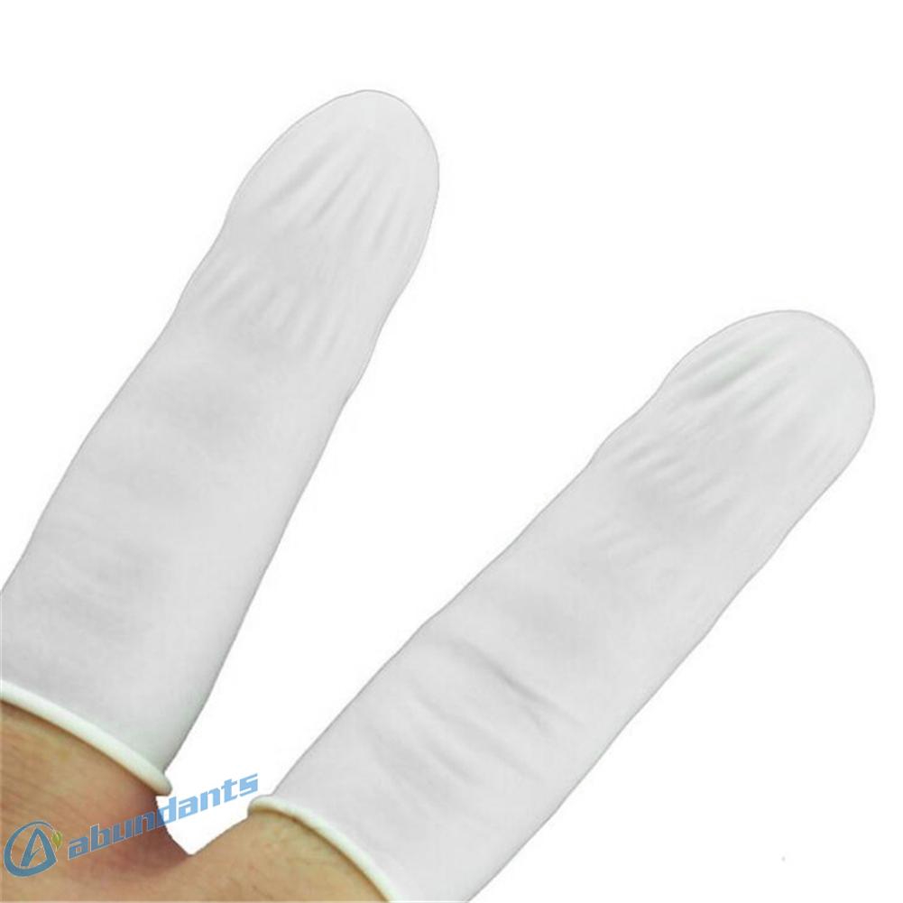 Bộ 10 găng đeo ngón tay bằng latex nặng 0.7g kích thước miệng 6x2cm dùng trong công việc làm móng nghệ thuật