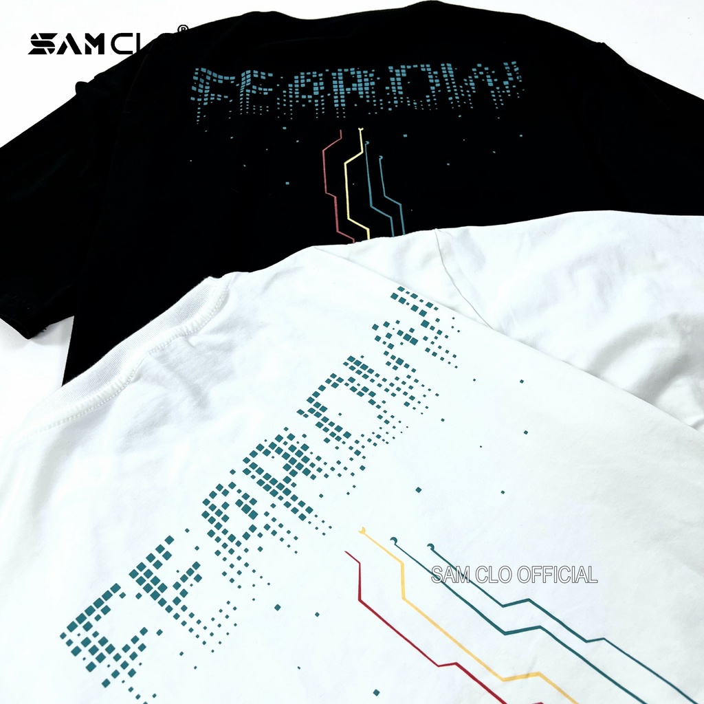 Áo thun nam nữ tay lỡ SAM CLO form rộng Unisex, mặc cặp, nhóm fearow GAME PLAY - 80% COTTON