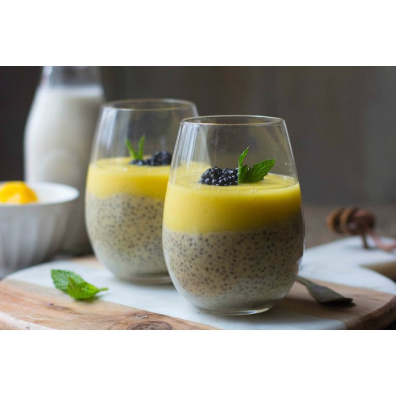 Bột hạt chia pudding Chef's Choice hữu cơ organic hạt chia vani nhập khẩu Úc Heofut