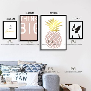 [Kèm ảnh] Bộ Khung Ảnh Treo Trường Phòng Bé, Treo Phòng Ăn Đáng Yêu Tặng Sơ Đồ Treo - Khung Hình Phạm Gia PGC266