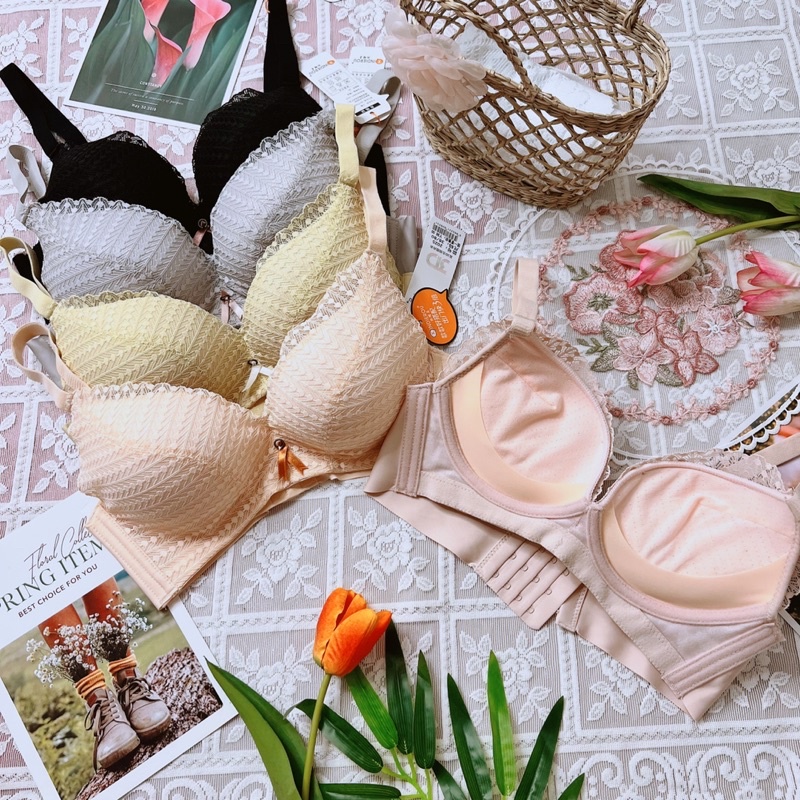 Áo lót ren độn siêu dày 5CM, không gọng, nâng đẩy ngực đầy đặn, tạo khe quyến rũ