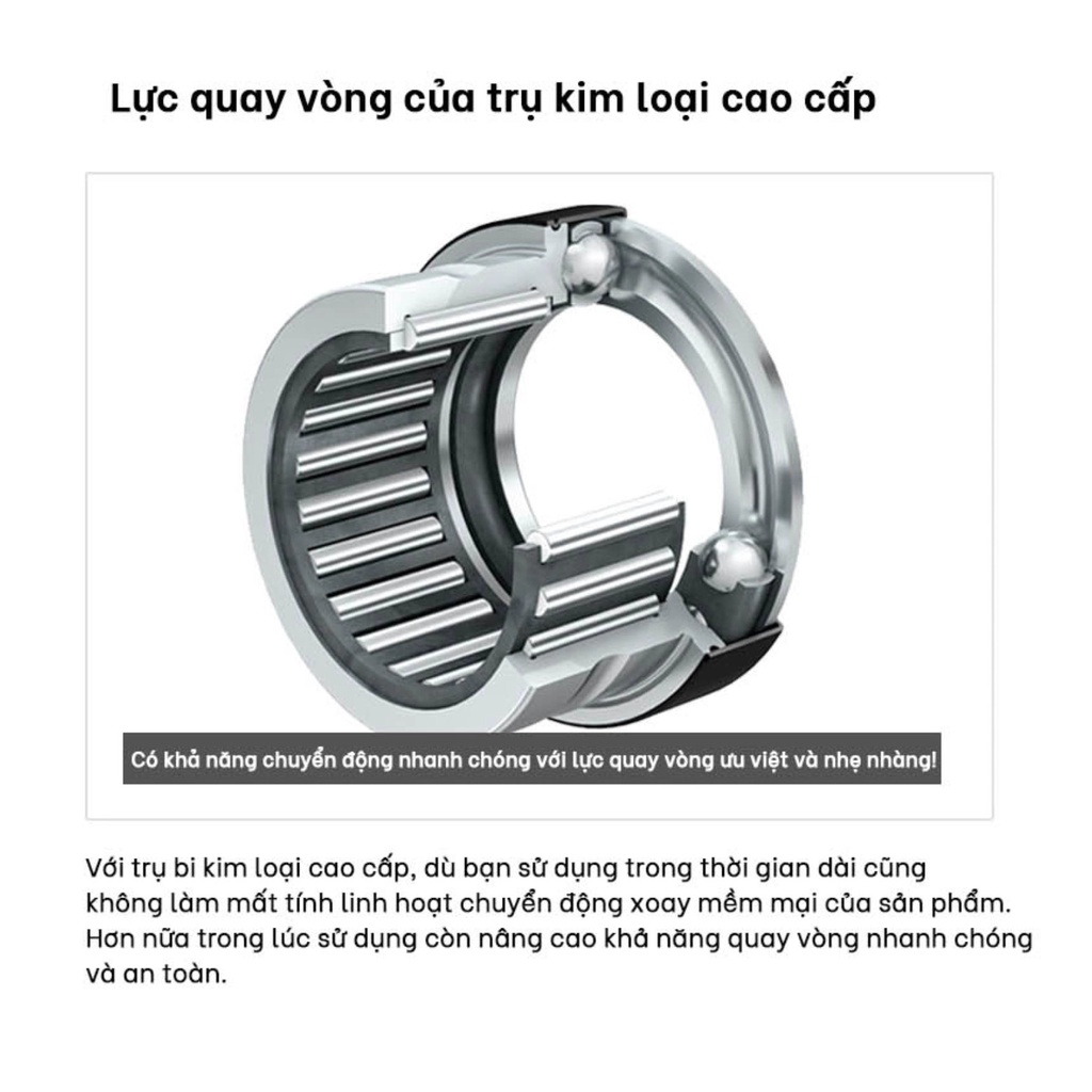 NÚM TRỢ LỰC XOAY VÔ LĂNG PVC KOREA