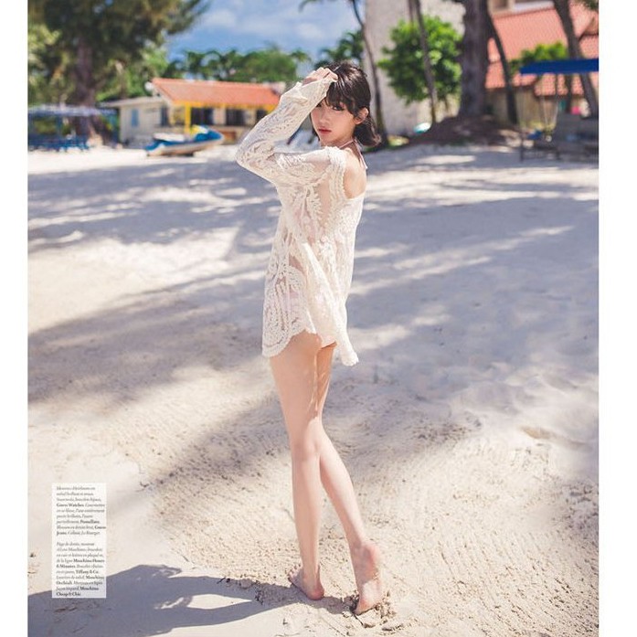 [Hàng quảng châu cao cấp] Áo lưới đi biển họa lá sành điệu | BigBuy360 - bigbuy360.vn