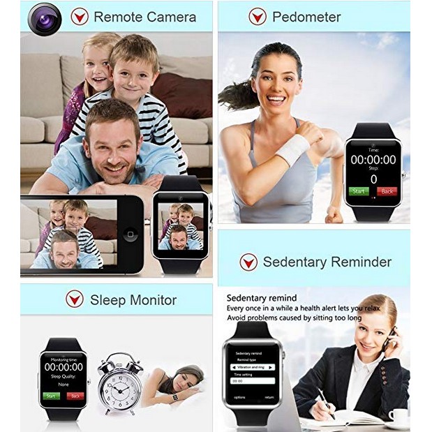 ĐỒNG HỒ THÔNG MINH SMART WATCH SA1 MÀU TRẮNG