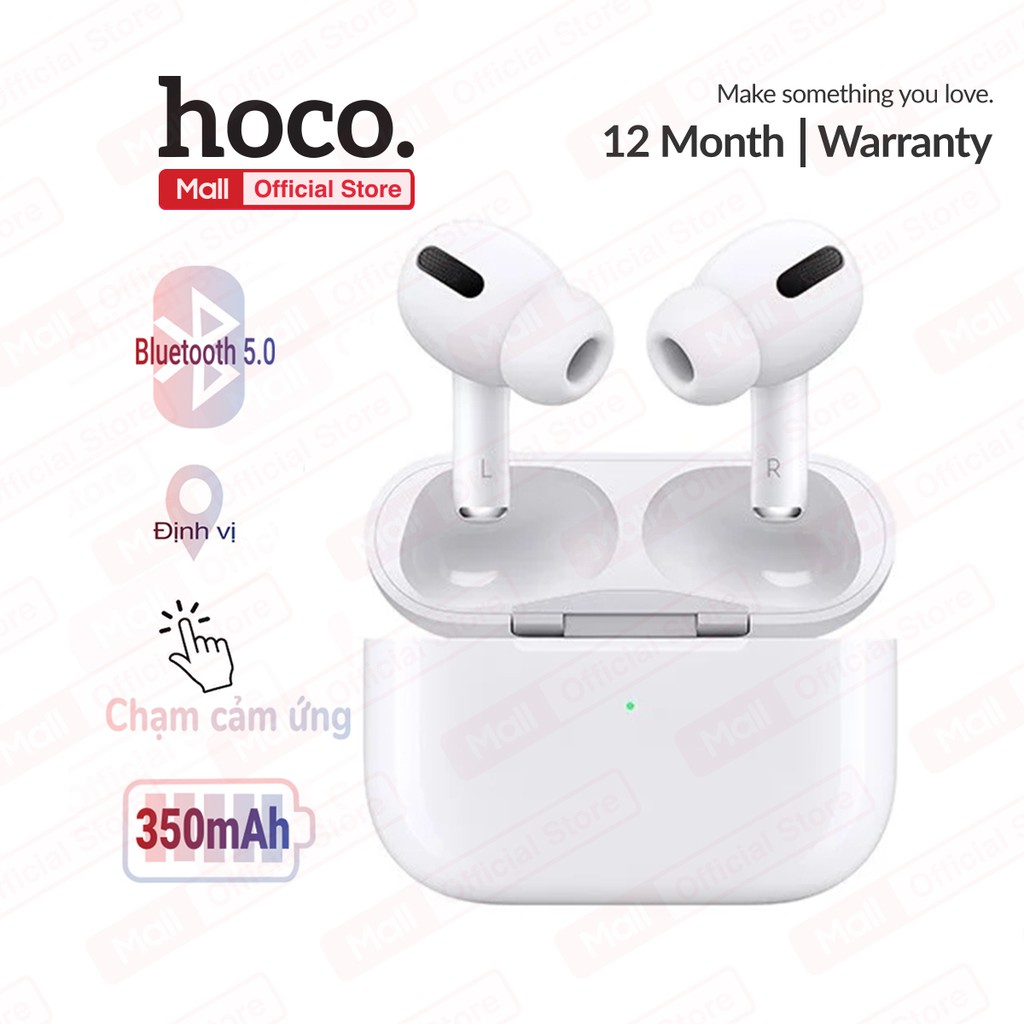 Tai nghe Bluetooth V5.0 Hoco  es.48 True Wireless hỗ trợ định vị, đổi tên, chạm cảm ứng, dung lượng 350mAh