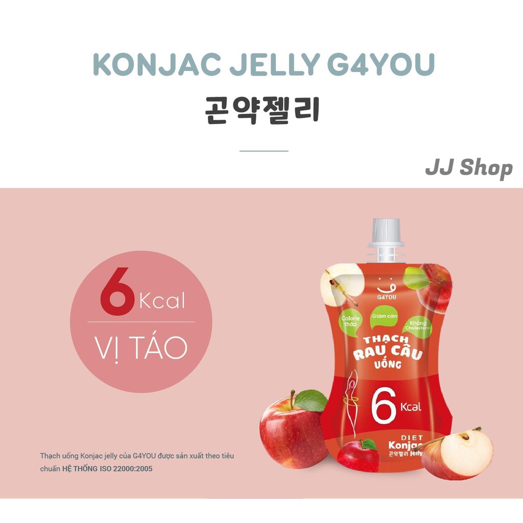 THẠCH KONJAC JELLY G4YOU ÍT CALO