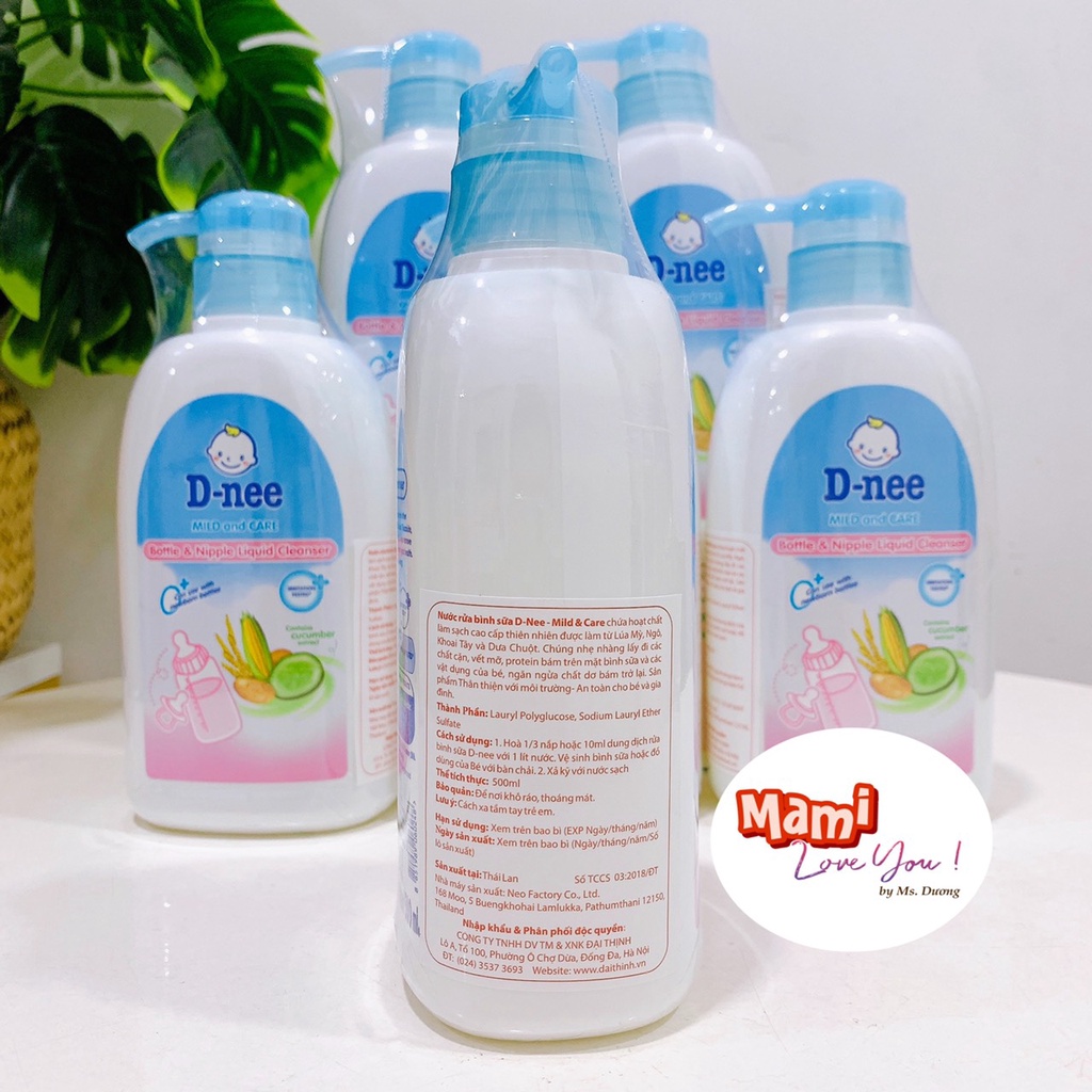 Nước rửa bình sữa Dnee Đại Thịnh - dung dịch rửa bình sữa Dnee và đồ chơi D-nee Thái Lan