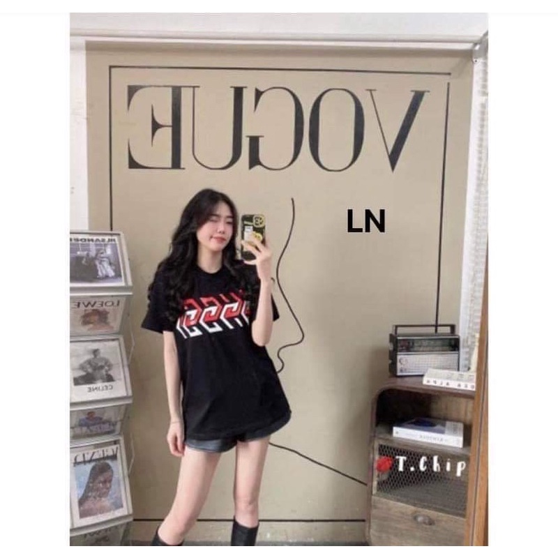 Áo phông GG chữ gãy LN11