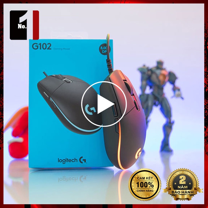 Chuột Máy Vi Tính Có Dây Chính Hãng LOGITECH G102 Led Gaming Chuột Game Thủ Laptop Pc